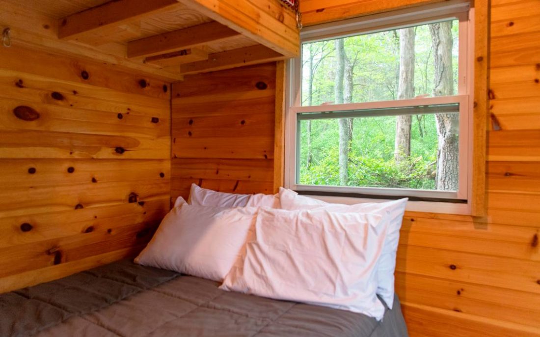 A night in the woods minus the tent, check out this treehouse Airbnb in